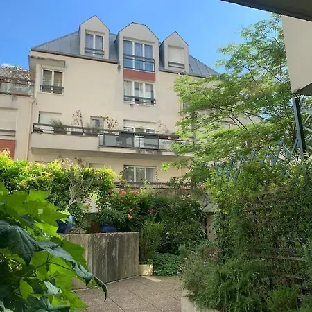 Apartment Garden Studio With Balcony Metro Gambetta *